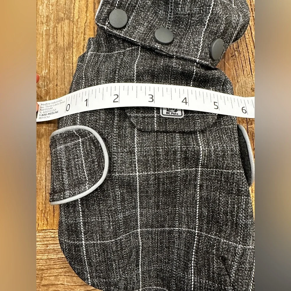 Gray Plaid Dog Coat hoodie